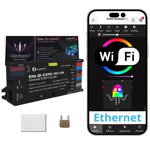 Programowalny Sterownik Sone LED WLED Ethernet Gledopto GL-C616WL Digital LED 1szt.