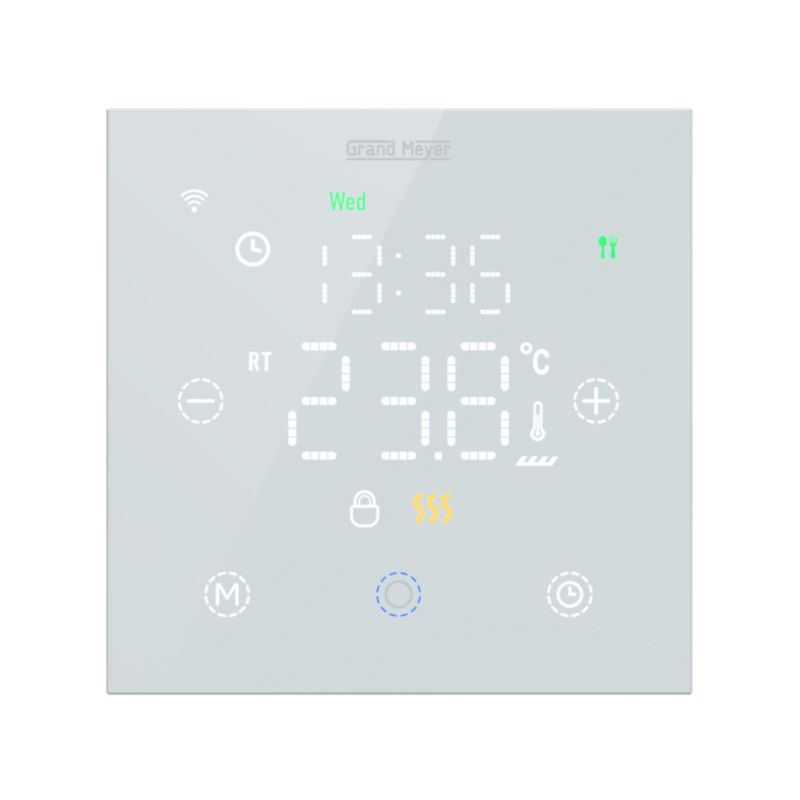 Programowalny termostat Wi-Fi Grand Meyer TSM-10, 20A, 230V, biały 1 szt.