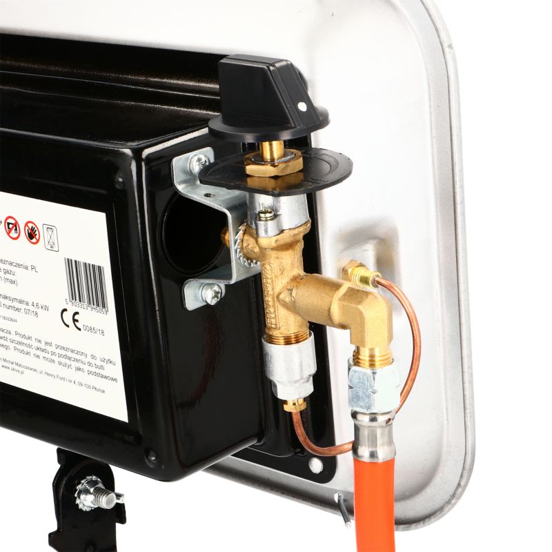 Promiennik gazowy ceramiczny SKIVA 4600W z reduktorem na butlę - 1szt