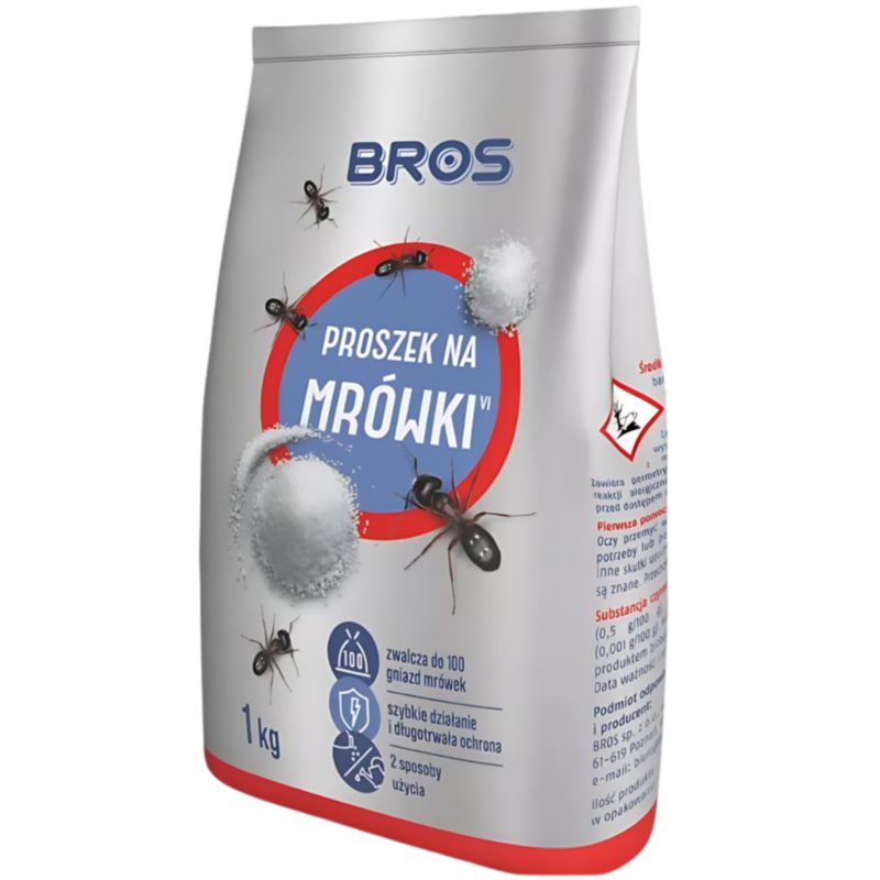 Proszek Na Mrówki Bros Długotrwały Do Gniazd 1 Kg