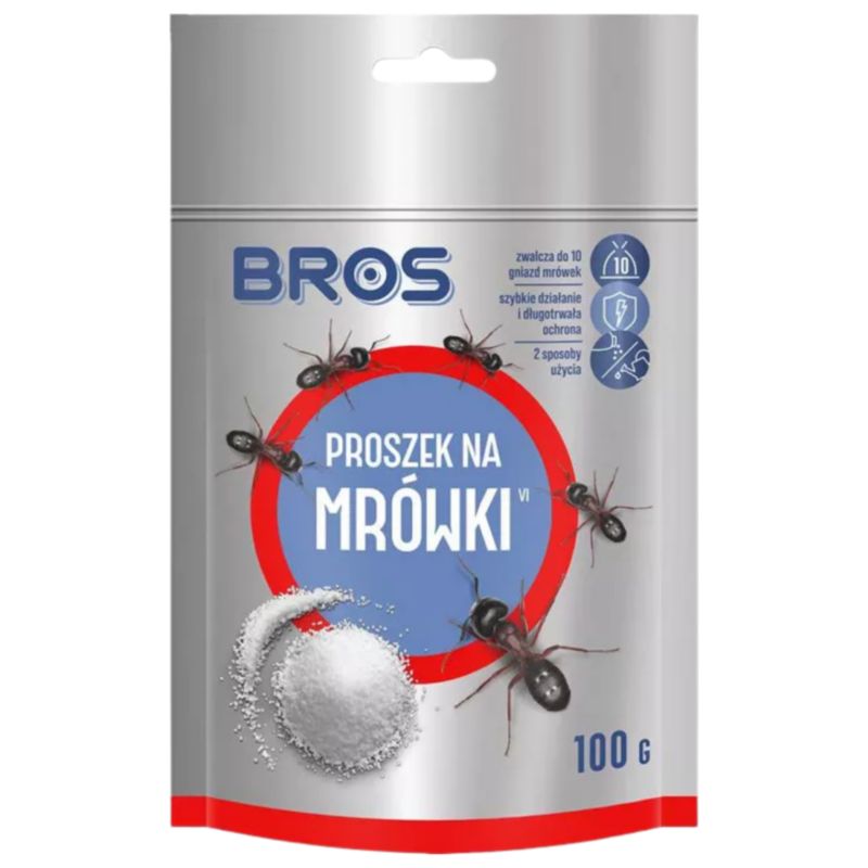 Proszek Na Mrówki Bros Skuteczne Zwalczanie Gniazd 100 g 1szt.