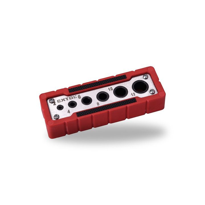 Prowadnica Extol Premium uchwyt szablon do wiercenia prostopadłego 2,4,6,8,10,12mm 1 szt