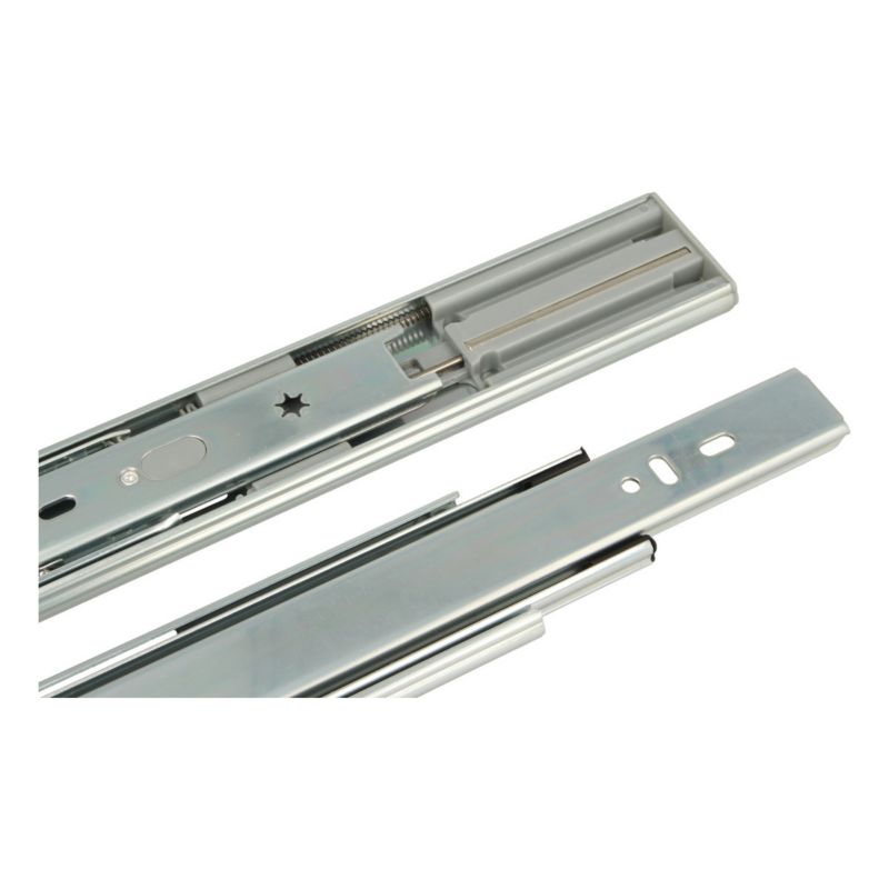 Prowadnica kulkowa do szuflad 45 550mm 30kg cichy domyk pełny wysuw Hakner - 1 par.
