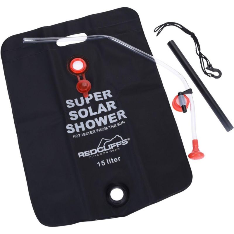 Prysznic kempingowy Redcliffs solarny 15L zawieszany 1 szt.