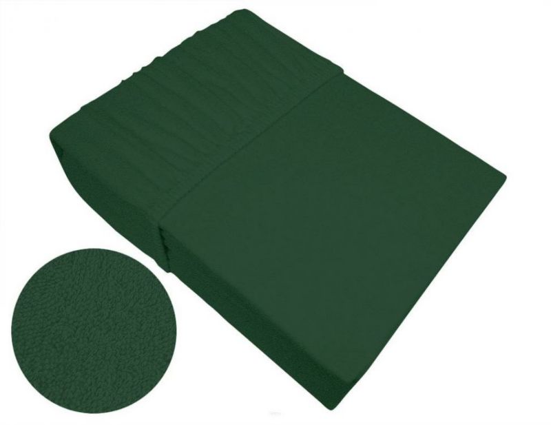 Prześcieradło Greno z gumką frotte Bielbaw 100x200 butelkowa zieleń 175 g/m2 Premium 1 szt
