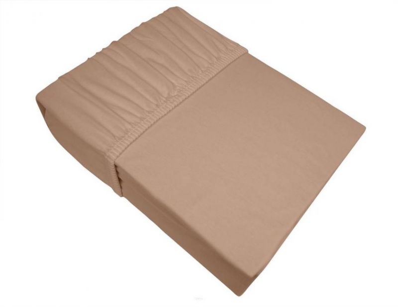 Prześcieradło Greno z gumką Jersey Bielbaw 100x200 beżowe 160 g/m2 Premium 1 szt