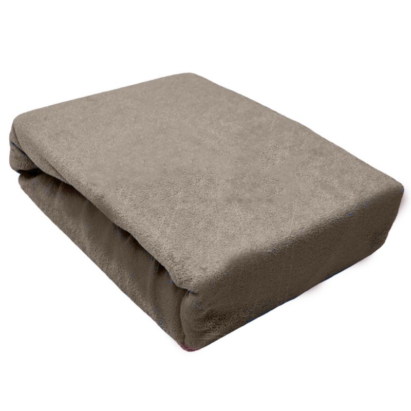 Prześcieradło gumka frotta Kam-Pol bawełna premium 160x200 beżowy 1 szt.