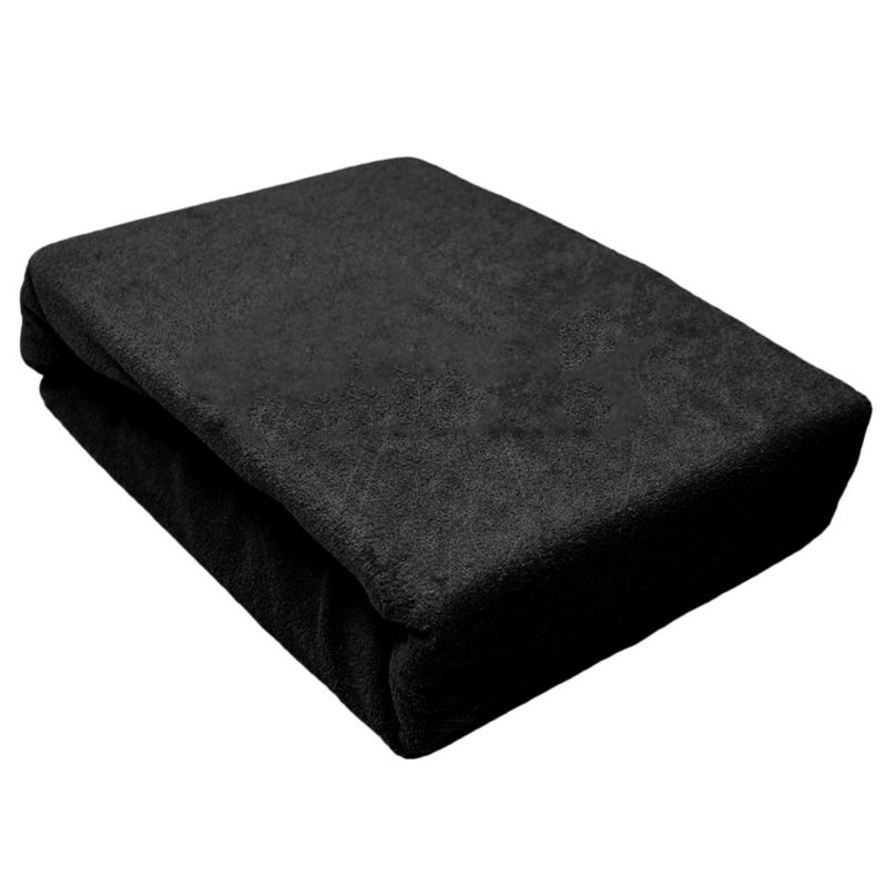 Prześcieradło gumka frotta Kam-Pol bawełna premium 160x200 czarny 1 szt.
