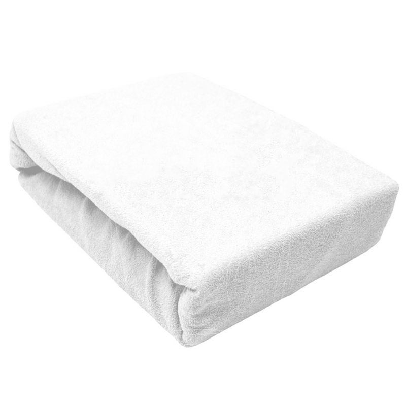 Prześcieradło gumka frotta Kam-Pol bawełna premium 180x210 białe 1 szt.