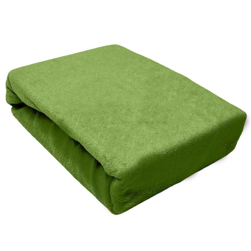 Prześcieradło gumka frotta Kam-Pol bawełna premium 80x210 zielony 1 szt.