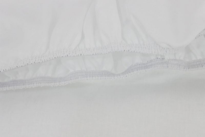 Prześcieradło gumka hotelowe Kam-Pol bawełna premium 180x210 białe 1 szt.