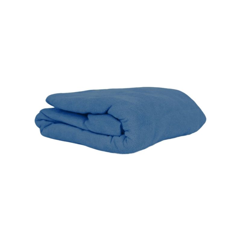Prześcieradło gumka jersey Kam-Pol bawełna premium 120x200 niebieski 1 szt.