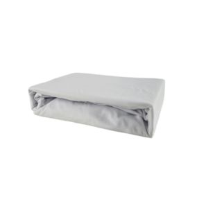 Prześcieradło gumka jersey Kam-Pol bawełna premium 180x210 białe 1 szt.