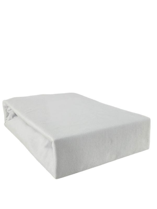 Prześcieradło gumka jersey Kam-Pol bawełna premium 180x210 białe 1 szt.