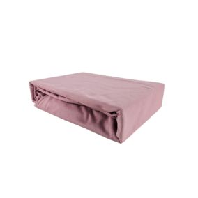 Prześcieradło gumka jersey Kam-Pol bawełna premium 200x220 pudrowy róż 1 szt.