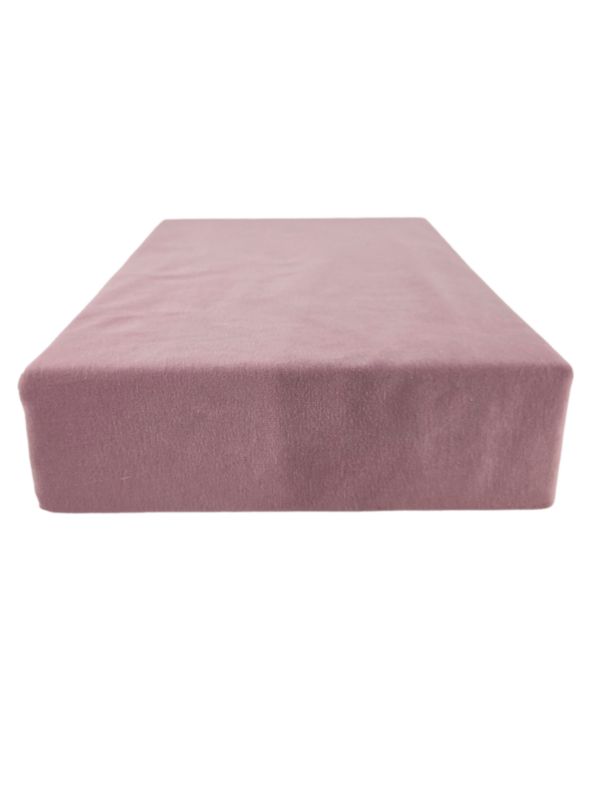 Prześcieradło gumka jersey Kam-Pol bawełna premium 200x220 pudrowy róż 1 szt.