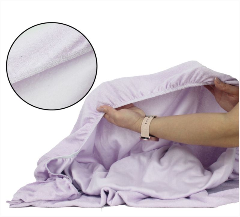 Prześcieradło gumka jersey Kam-Pol bawełna premium 200x220 pudrowy róż 1 szt.