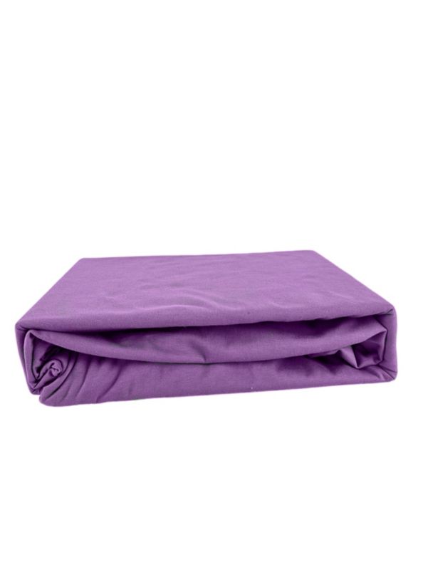 Prześcieradło gumka jersey Kam-Pol bawełna premium 60x120 wrzos 1 szt.