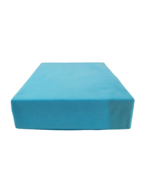 Prześcieradło gumka jersey Kam-Pol bawełna premium 80x200 turkus 1 szt.