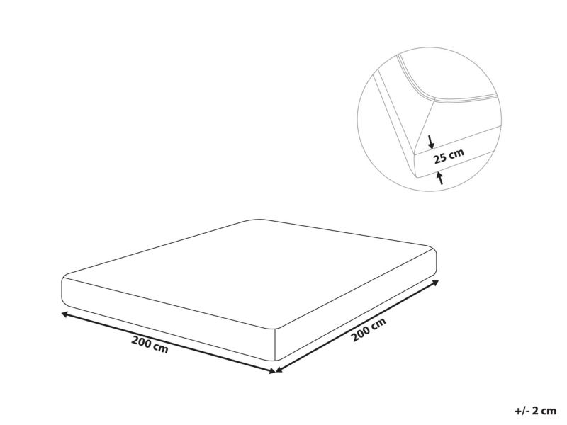 Prześcieradło z gumką Hofuf Bawełna 200x200 cm Turkusowy 1 szt.