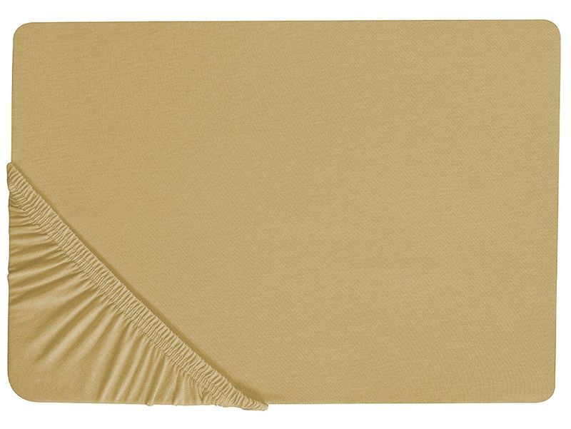Prześcieradło z gumką Janbu Bawełna 140x200 cm Oliwkowy 1 szt.