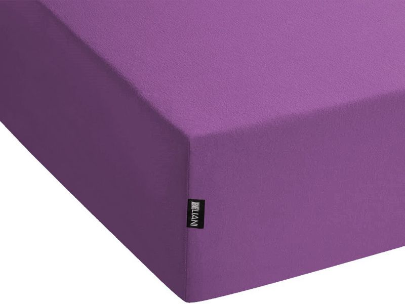 Prześcieradło z gumką Janbu Bawełna 140x200 cm Purpurowy 1 szt.