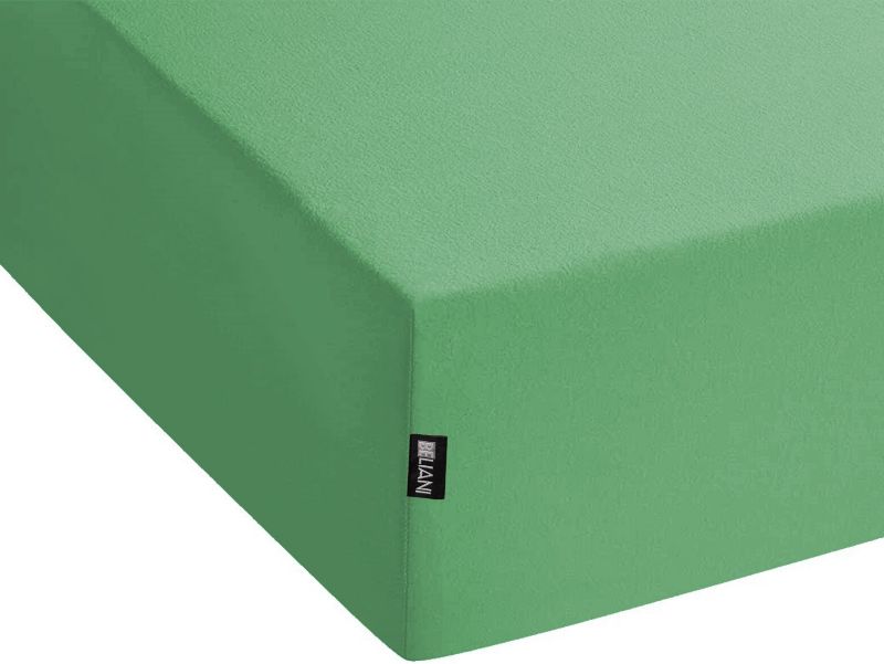 Prześcieradło z gumką Janbu Bawełna 160x200 cm Zielony 1 szt.