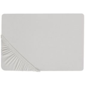 Prześcieradło z gumką Janbu Bawełna 200x200 cm Jasnoszary 1 szt.