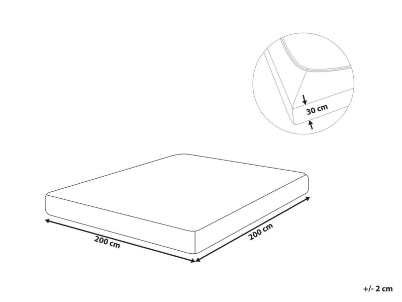 Prześcieradło z gumką Janbu Bawełna 200x200 cm Jasnozielony 1 szt.