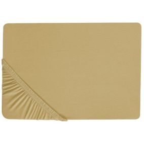 Prześcieradło z gumką Janbu Bawełna 200x200 cm Oliwkowy 1 szt.