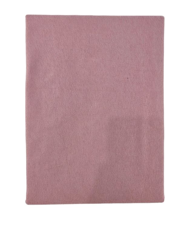 Prześcieradło z gumką jersey bawełna premium pudrowy róż 180x220 1 szt.