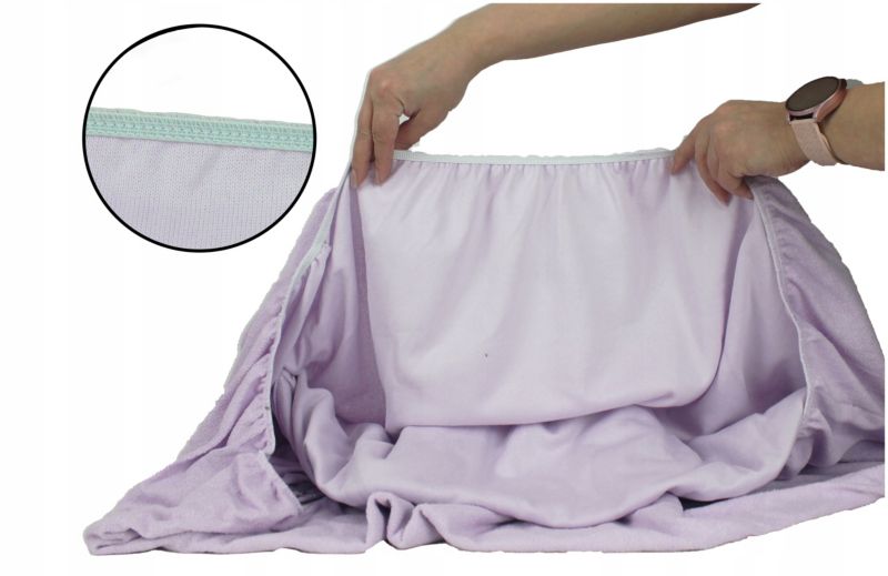 Prześcieradło z gumką jersey VIP 30 cm Kam-Pol wrzos 70x120 cm 1 szt.