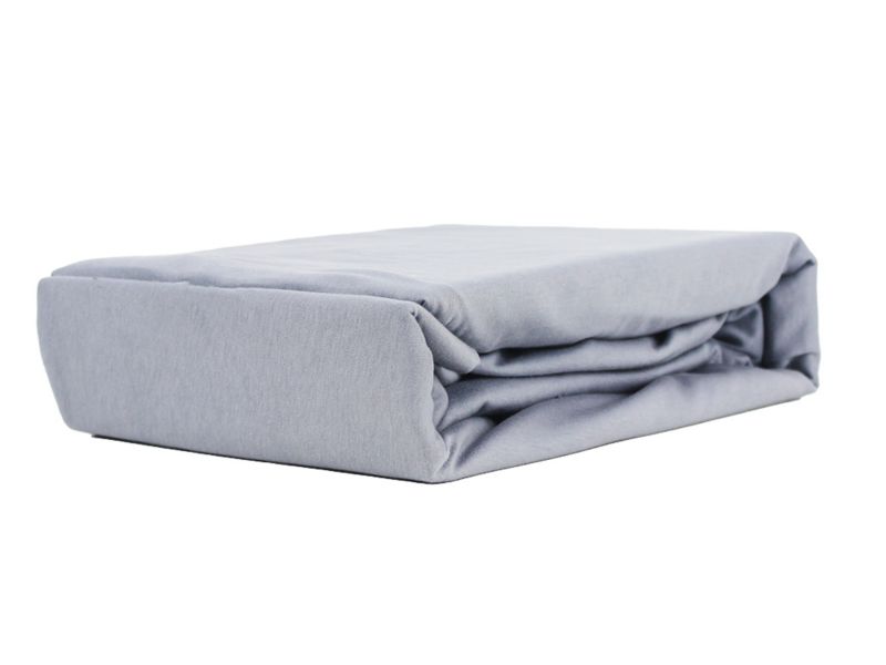 Prześcieradło z gumką Jersey VIP bok 30cm Kam-Pol jasny szary 70x120 cm 1 szt.