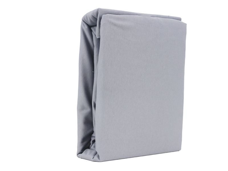 Prześcieradło z gumką Jersey VIP bok 30cm Kam-Pol jasny szary 70x120 cm 1 szt.