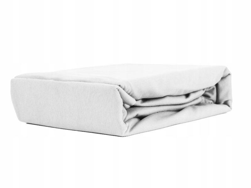 Prześcieradło z gumką Jersey VIP Kam-Pol białe 120x220cm 1 szt.