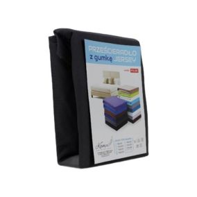 Prześcieradło z gumką Jersey VIP Kam-Pol czarne 180x220 cm 1 szt.