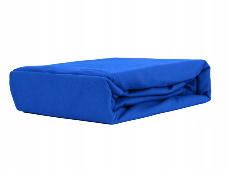 Prześcieradło z gumką Jersey VIP Kam-Pol niebieski 100x180 cm 1 szt.