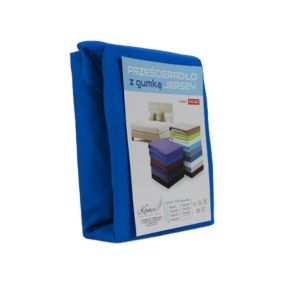 Prześcieradło z gumką Jersey VIP Kam-Pol niebieskie 70x210 1 szt.