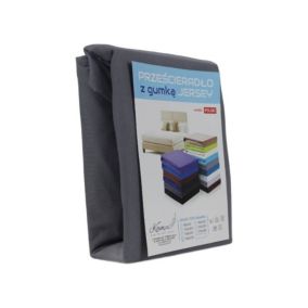 Prześcieradło z gumką Jersey VIP Kam-Pol szary 70x120 cm 1 szt.
