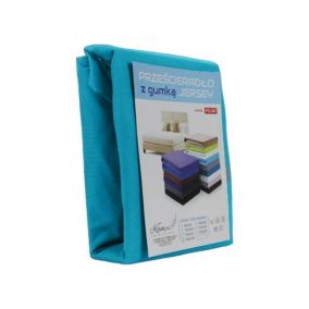 Prześcieradło z gumką Jersey VIP Kam-Pol turkus 60x120 1 szt.