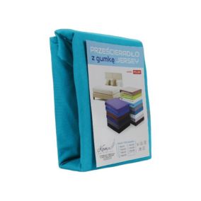 Prześcieradło z gumką JERSEY VIP Kam-Pol turkus 60x70cm 1 szt.
