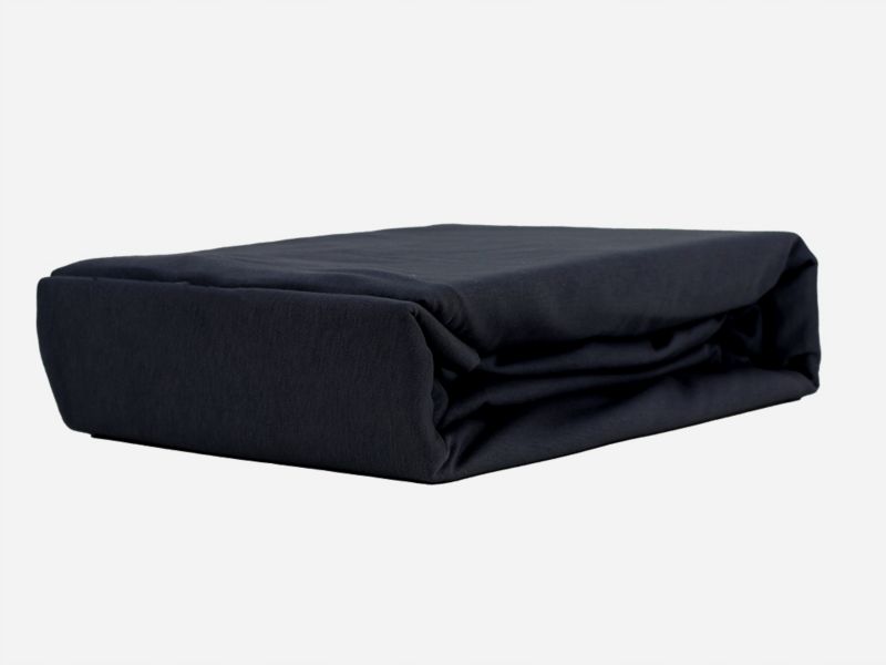 Prześcieradło z gumką VIP Kam-Pol czarne 180x210cm 1 szt.