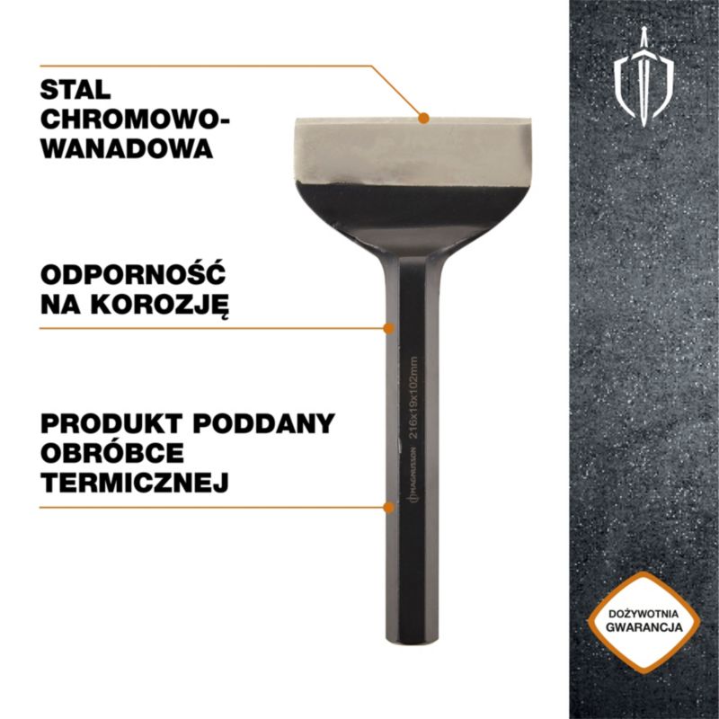 Przecinak Magnusson do cegły 216 x 102 mm