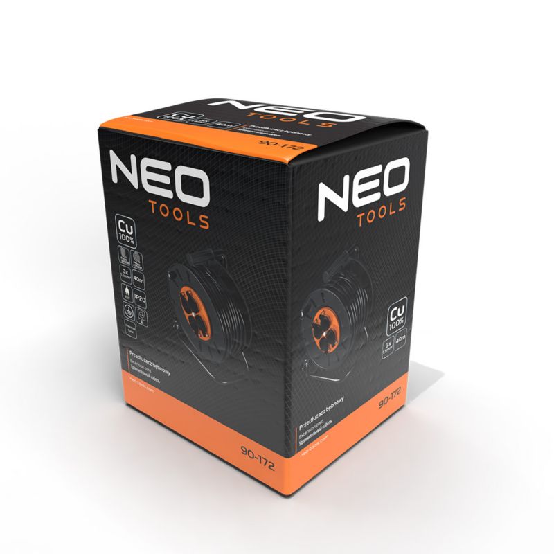 Przedłużacz bębnowy NEO TOOLS 40m, 3x1.5mm2 1 szt