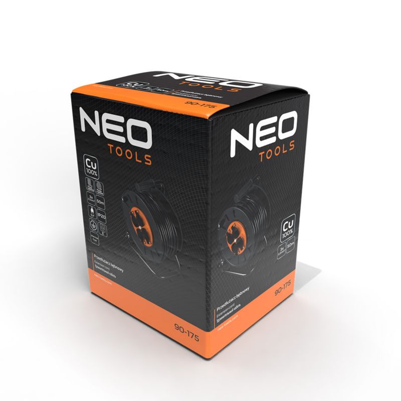 Przedłużacz bębnowy NEO TOOLS 50m, 3x2.5mm2 1 szt