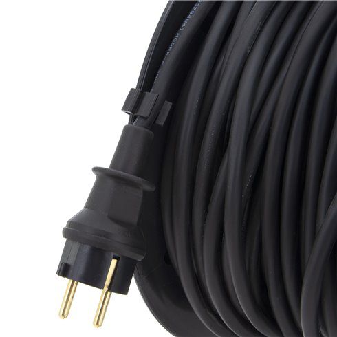 Przedłużacz budowlany na bębnie ELS Elektrotechnika 2OWQ425 25m H05RR-F 3x2,5mm2, 4x230V, z uziemieniem, IP44, gumowy, 1 szt.
