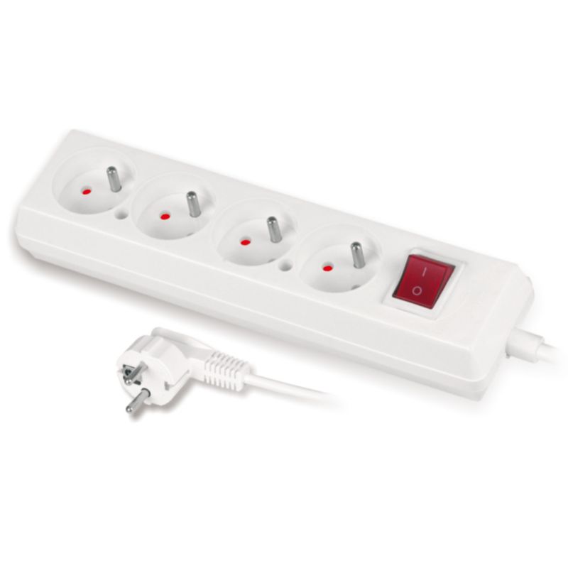 Przedłużacz domowy 4-gniazdowy 3 m z wyłącznikiem PS-470WS/3,0 HAND 1szt.