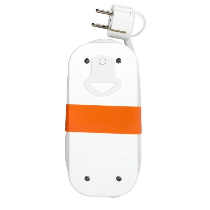 Przedłużacz Kobi 2gn+usb/1,4m/Zu/1,5mm biały 1szt.