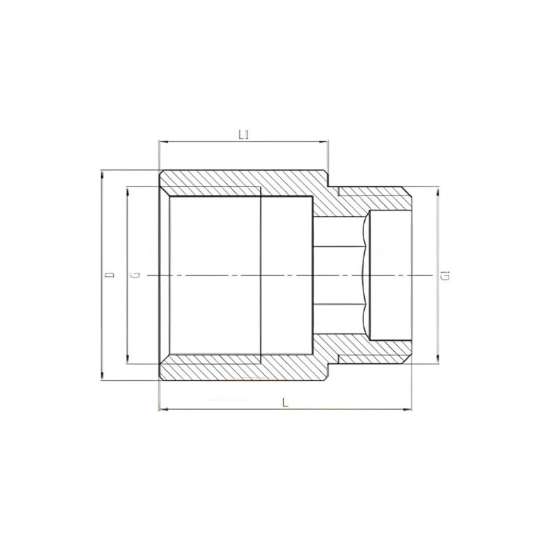 Przedłużka Hydrauliczna INVENA Mosiężna GZ/GW 1/2"x20 1 szt.