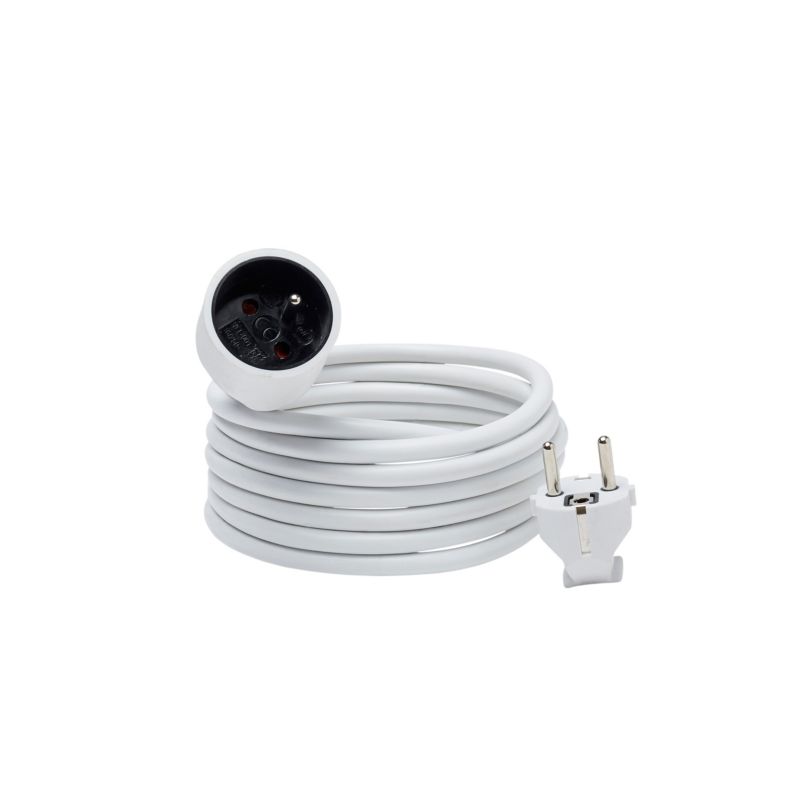 Przedłużacz mieszkaniowy 3 x 1,5 mm2 3 m biały